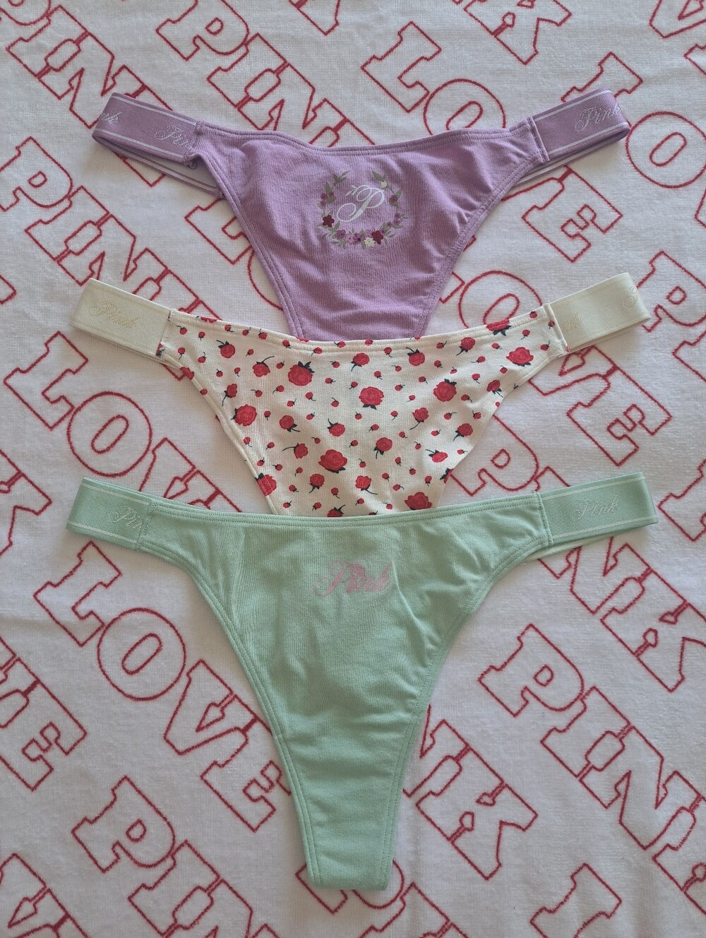 PINK panties bundle (M) NWT